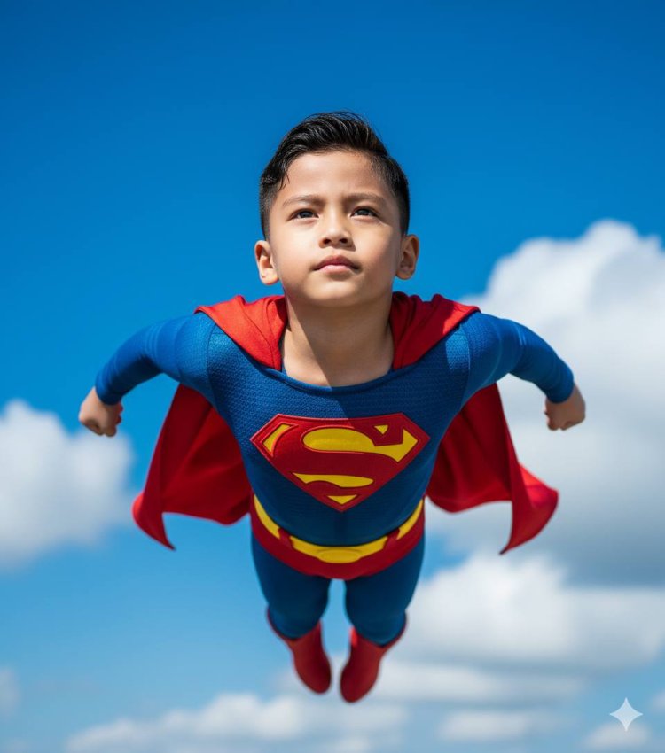 Superman Style Kid